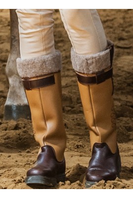 Suede long boots with Lamb'swool