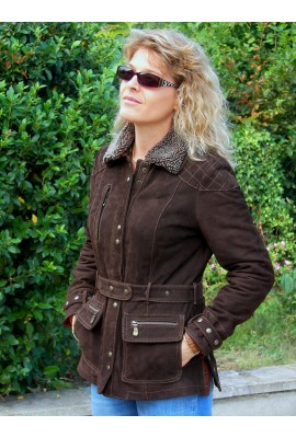 Charlène veste femme en nubuck