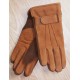 Gants cuir polaire homme