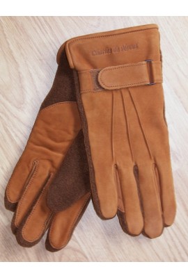 Gants cuir polaire homme