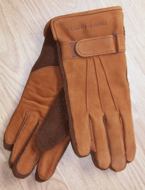 Gants Chauds en Cuir pour Homme