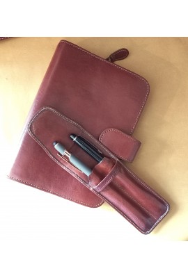 Etuis stylos cuir lisse