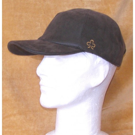 Casquette aspect cuir 